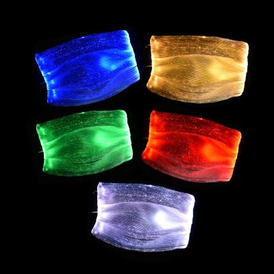 China K022 Breathable Led Multicolor Halloween Led Luminous Fiber Optic Party Face Cover Festival Mask With Filter for sale