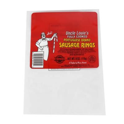 China Aseptic food packaging plastic bag for cooked sausage 170g by net fullu rings hot flavor for sale