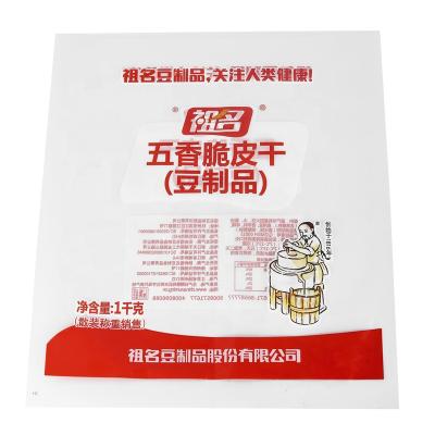 China Aseptic Plastic Packaging Bag For 1kg Net Dried Tofu Five Scent Bean Products for sale