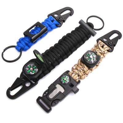 China Nice Outdoor Paracord Survival Key Ring Monkey Fist Ball Knot Key Custom Paracord Key Chain Keychains for sale