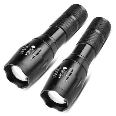 China Super Powerful Led Tactical Flashlights Waterproof Rechargeable T6 Military Modes Dimmable Mini Zoomable Sports High Power 5 Flashlights for sale