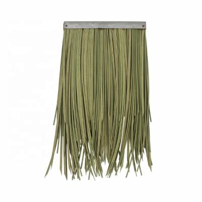 China 2022 Traditional Rich Colors Flame Retardant UV Resistant Plastic PVC Thatch Synthetic Roofing Materials for sale