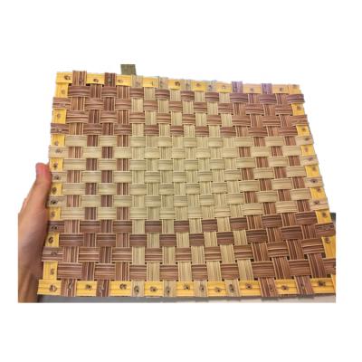 China Durable Flame Retardant Quality Synthetic Rattan Bamboo Mat For Ceiling And Wall for sale