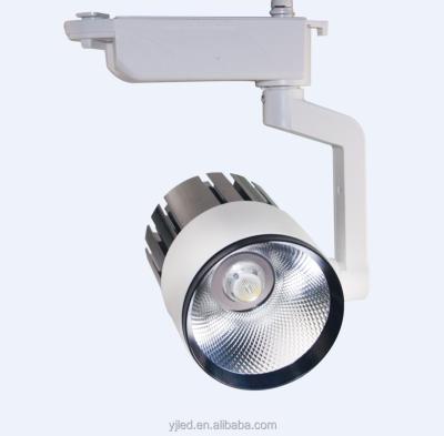 China White and black color Shenzhen indoor aglare cob led track light 15W/20W/30W led track spot light for sale