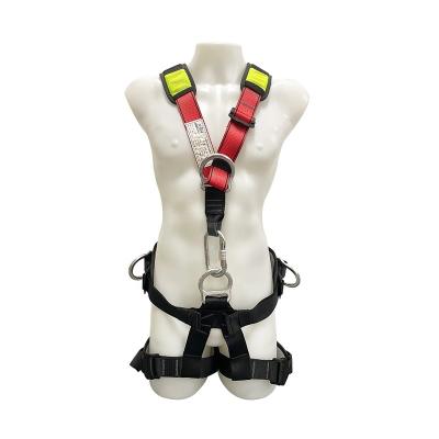 China Industrial Size 5 Point Climbing High Tensile Equipment Sports Working Full Body Seat Belt Adjustable Construction Safety Harness zu verkaufen
