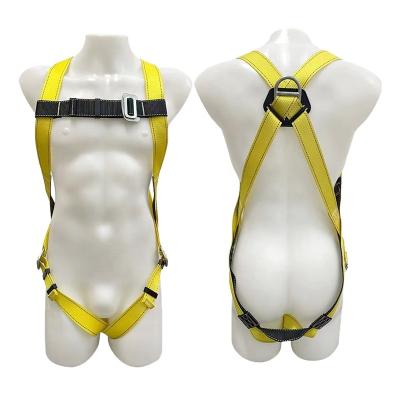 China Wholesale High Strength Lineman Safety Electric Harness Seat Belt For Working Full Size Fall Protection Body Safety Harness for sale