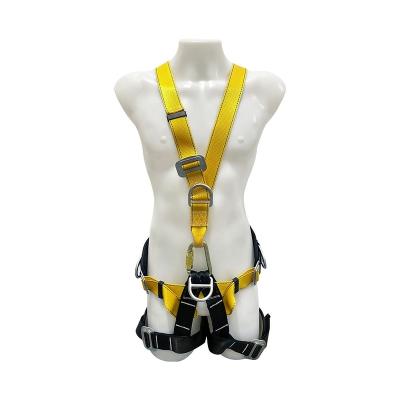 China Safety High Strength Outdoor Rescue Forming Seat Belt Adjustable Climbing Construction 5 Head Full Body Harness Equipment Safety Harness for sale