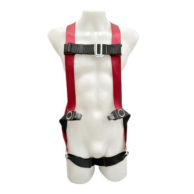 China Fall Protection Electrician Parachute Polyester Webbing Safety Harness High Strength Professional Construction Forming Full Body Seat Belt for sale