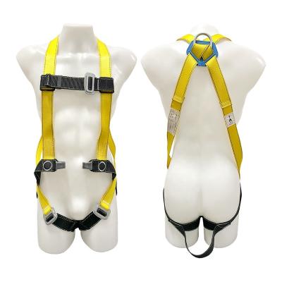 China Full Body Stunt Safety Harness Parts Name Rescue High Strength Construction Scaffolding Climbing Roof Work Safety Belt CE Standard for sale