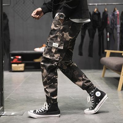 China Good quality 95% cotton 5% cotton fiber Anti-wrinkle men slimy cargo casual pants from China for sale