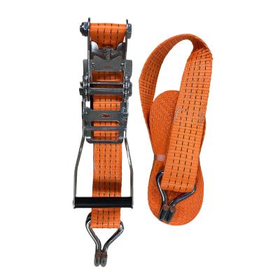 China Cargo Control Custom Size Lashing Custom Logo Ratchet Link Lifting Belt Ratchet Straps Down Belt for sale