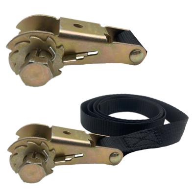 China Cargo Check Guaranteed High Quality 100% Tenacity Polyester Stainless Steel Ratchet Tie Down Tie Down Ratchet for sale