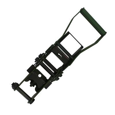 China Wholesale Cargo Control Cargo Lashing Green 2inch 5T Link Down Strap Ratchet Buckle for sale