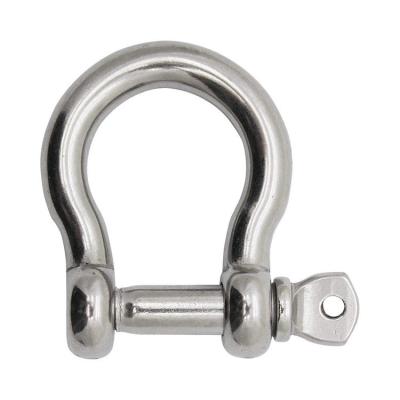 China Heavy Industry Factory Supply 304/316 Stainless Steel Shackle With Safety Bolt Pin for sale