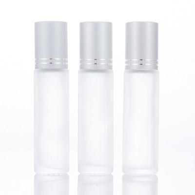 China Personal care factory direct sale 10ml volume amber empty glass roll on bottle essential oil glass bottle with roller cap for sale