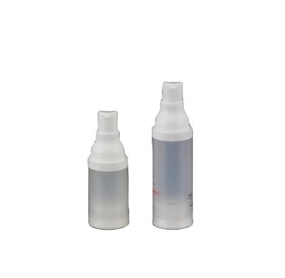 China Cosmetic environment friendly clear plastic as vacuum pump bottle for cosmetics 50ml 30ml 15ml for sale