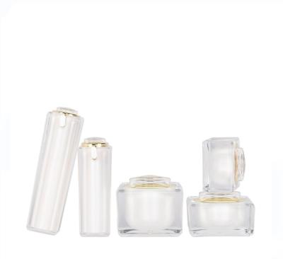 China Acrylic Fruit Square Cosmetic Bottles Lotion Bottle Supply Multiple Types for sale