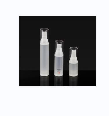 China Factory Price Cosmetic Luxury Plated Vacuum Pump 15ml 30ml 50ml Airless Bottle for sale