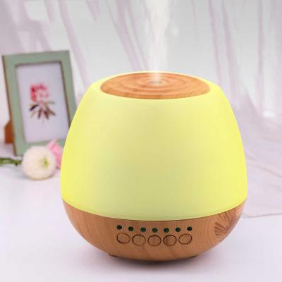 China Ultrasonic Car Essential Oil Aroma Diffuser Humidifier Fogger BT Speaker with Color LED Night Light for Home Diffuser for sale