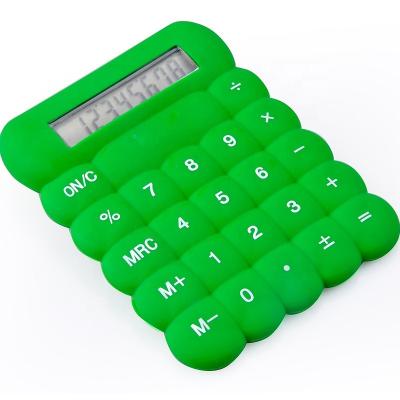 China Wholesale 8-Digit Rubber Calculator Promotion Calculator Silicone Promotion Gift Calculator Student Children Office Desk for sale