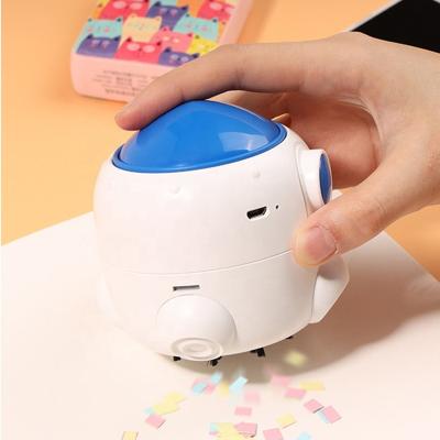 China Portable Mini Dust Vacuum Portable Small Vacuum Cleaner Gift USB Rechargeable Table Rocket Shape Clean Machine Multicolor for sale