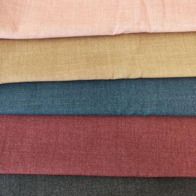 China Double faced single twill garment fabric plain stretch twill garment fabric worsted 50% nylon polyester wool hometextile fabric for sale