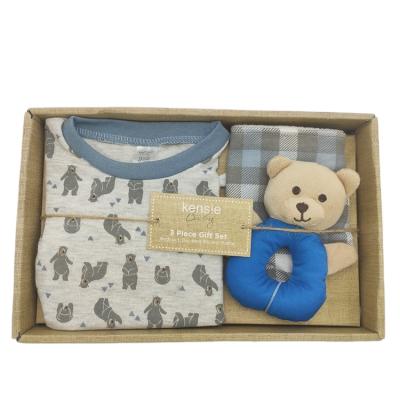 China Wholesale High Quality Breathable Eco-friendly Newborn Baby Infant Infant Gift Set Box With Toys for sale