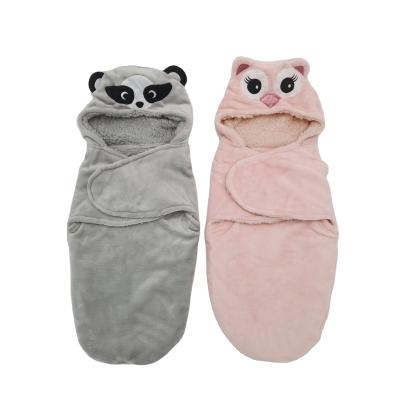 China Selling Breathable High Quality Winter Warm Newborn Baby Hooded Infant Sleep Sack Breathable 0-3 Months Wraps for sale