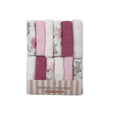 China Wholesale Organic 100% Ultrasoft Polyester Baby Washcloths QUICK DRY Customizable Colors for sale