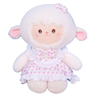 China Plush Dress Sheep Doll Plush Stuffed Sheep Doll for sale