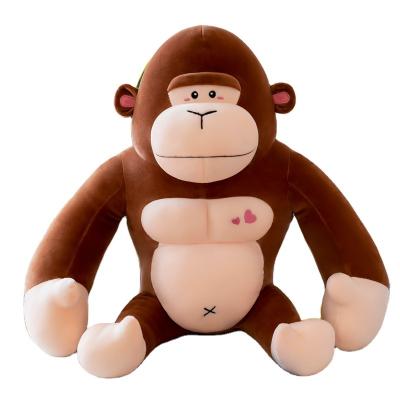 China A Sleeping Pillow With A Doll Monkey Chimpanzee Rag Doll Plush Toy Pillow Comfort Wholesale Doll for sale