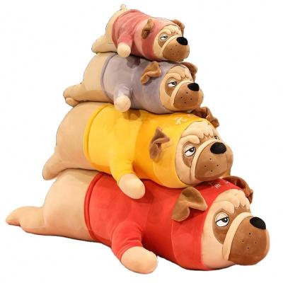 China Competitive Price Plush Dog Plush Toy Rag Doll Pillow Doll Kids Girl Bed With Sleeping Dog Stock Number for sale