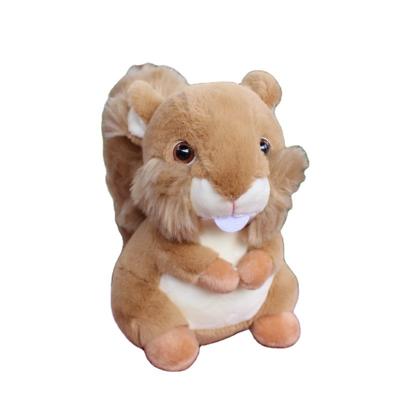 China China Factory New Hot Sale Cute Stuffed Squirrel Plush Toys For Children Gift The Simulation Animal for sale