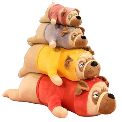 China Stuffed Dog Plush Toy Rag Doll Pillow Doll Children Girl Bed with Sleeping Dog Action Number for sale