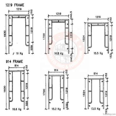 China Traditional Galvanized Main Frame Used Scaffolding For Sale H Frame Steel Scaffold Tubular Steel Frame Scaffolding for sale