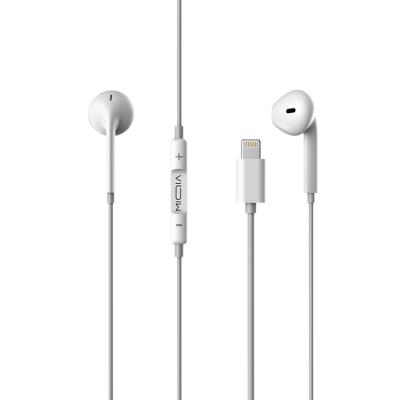 China Original Lightning Wired Neckband Earphone Wired Wired Earphone Not Automatic Control With MIC For Apple iPhone 12 for sale