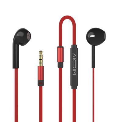 China Earphone 3.5mm 1.2m Headphones Bass Noise Cancel Wired Headphones for sale