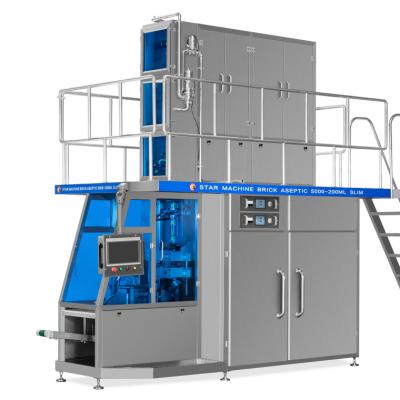 China Aseptic Food Carton Box Packing And Filling Machine For Juice And Milk Factory To Make for sale