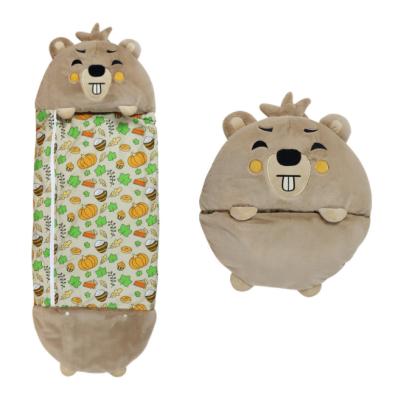 China Wholesale Baby Boy Girls Sleeping Bag Warm Soft Lazy Children Cartoon Breathable Sleep Bag For Birthday Gift for sale