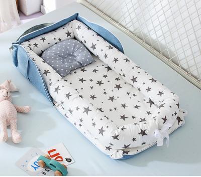 China Wholesale PORTABLE Cushion Newborn Bionic Bed Cotton Crib Nest Furniture Portable Dismountable Folding Baby Crib for sale