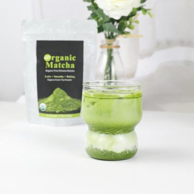 China Free Sample Loose Ceremonial Grade Organic Matcha Green Tea Powder With 100grams Foil Bag Packing for sale