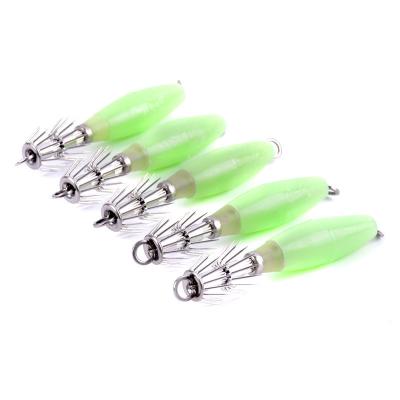 China Lead Tackle Fishing Lure 14.5g 8cm Jigging Fishing Squid Lure Slow Sinking For Bright Lure Wood Shrimp Octopus And Squid Cuttlefish for sale