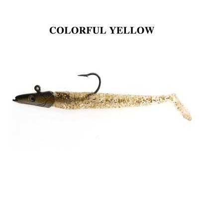 China 23g 12.5cm Jighead Handmade Artificial Hook Lure Seawater Soft Plastic Fishing Lure 12.5cm for sale