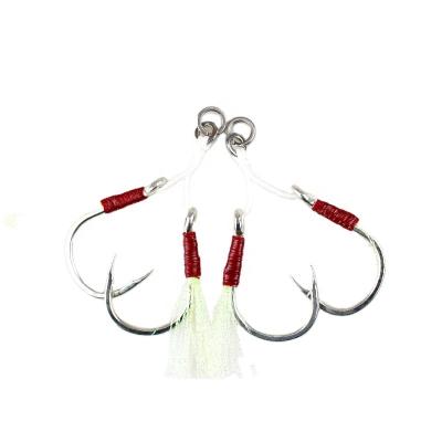 China Mustad 3/0# 5/0# 7/0# Slow Throwing Jig Aid Hooks Double To Help Building Hooks As Pictures for sale