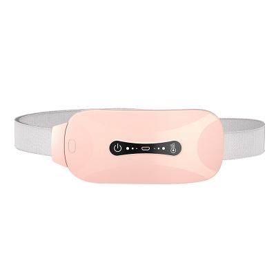 China Menstrual Heating Pad Pain Vibrating Warm Palace Belt Electric Heated Waist Belt Warm Therapy Pain Relief Heat Uterus USB Portable Warm Palace Belt for sale