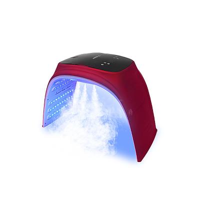 China Anti-Puffiness Tri-folding led facial face lifting pdt light therapy machine device with cold spraying for sale