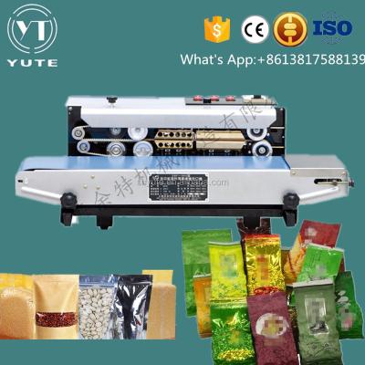 China CLOTHING Sealing Machine Type and Pouch, Bags, Stand-up Pouch, Film, Belt Wrapping Type Continuous Band Sealer Machine for sale