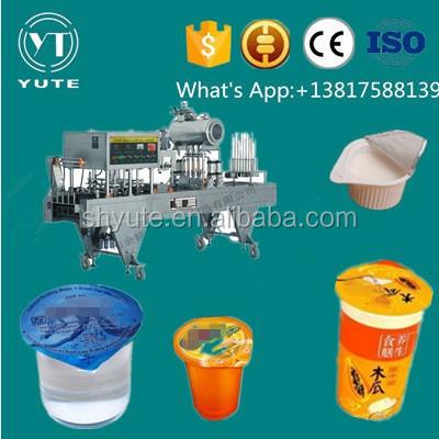 China APPAREL Two Production Lines Coffee Capsule K Cup And Nespresso Filling And Sealing Machine for sale