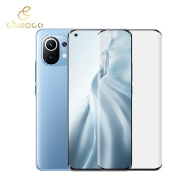 China Anti Shock/Anti Scratch/Anti Oil Prefect Fit Full Cover 3D Curved Tempered Glass Screen Protector For Xiaomi MI 11 for sale