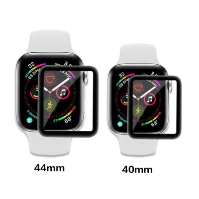 China 2018 Newest Arrival 40mm/44mm Full Glue 5D Tempered Glass Screen Protector Of Smart Watch For Apple Watch Series 4 for sale